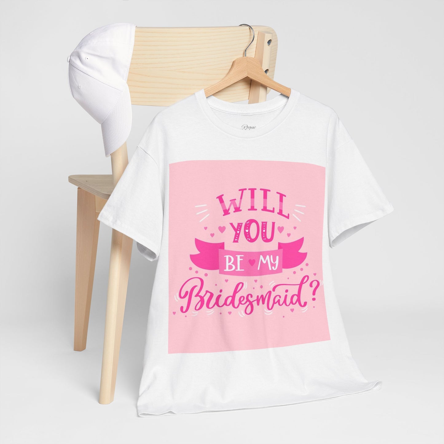 Bridesmaid proposal tee!  ‘Will You Be My Bridesmaid?’ Unisex  Cotton Shirt